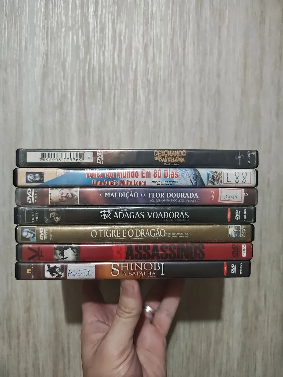 Lote 7x filmes Luta Oriental DVD Original 