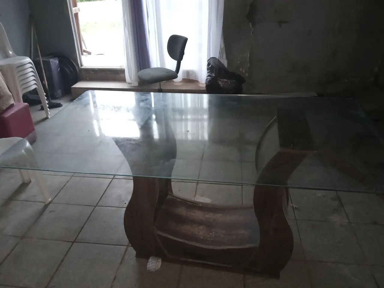 Mesa grande de vidro - Foto 4