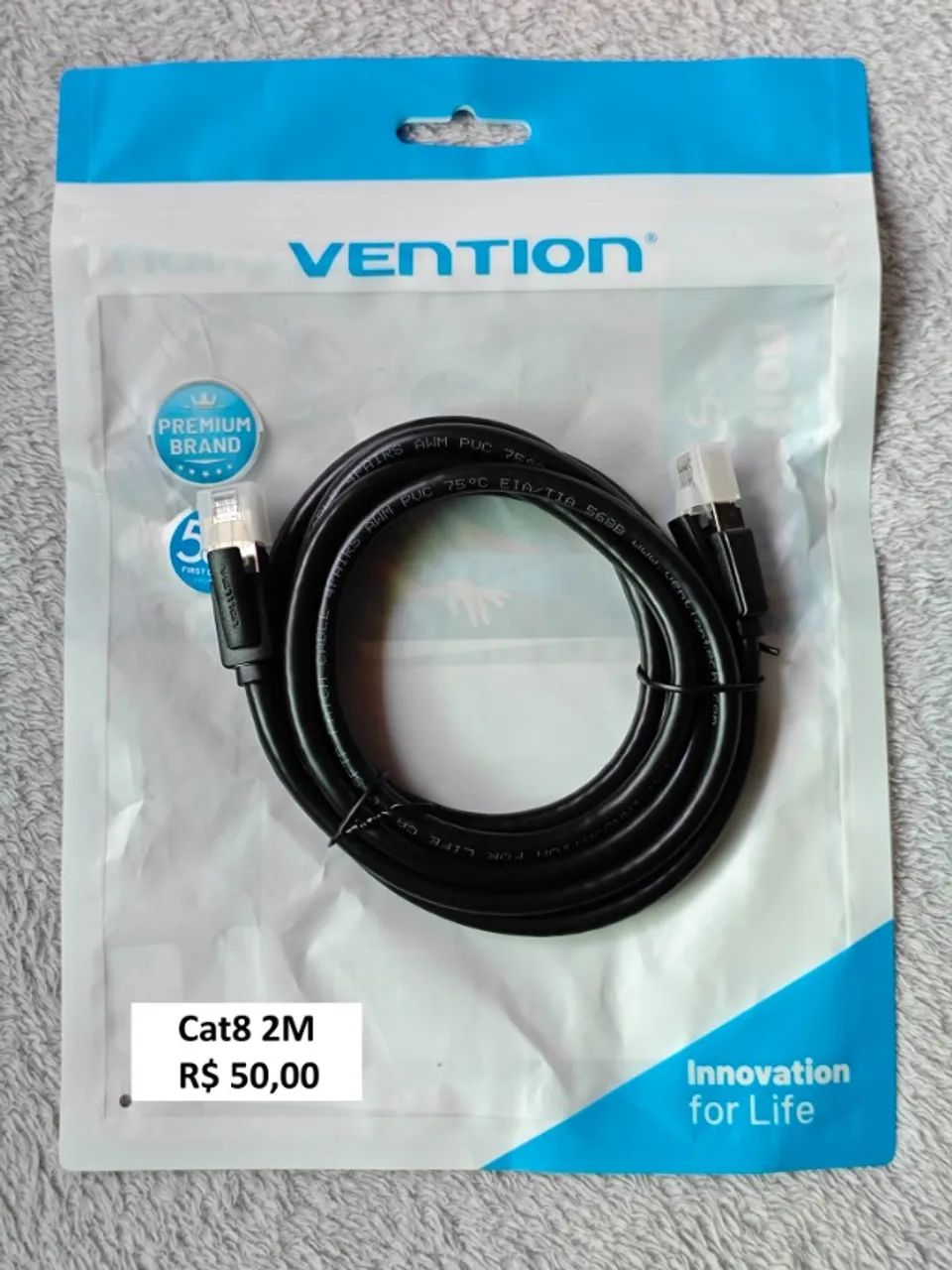 Cabo de Rede Cat8 1m / 1,5m e 2m 40gbps  - Foto 2
