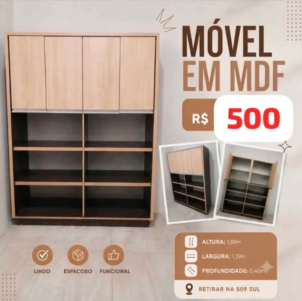 BAIXEI O PREÇO - ARMÁRIO 