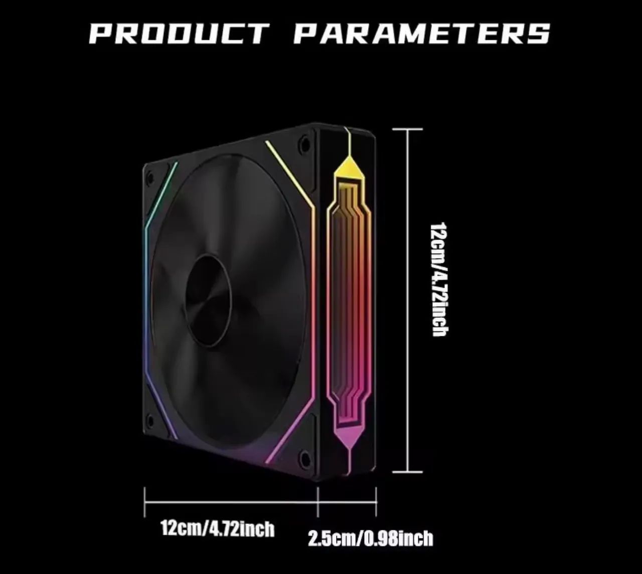 Fan RGB 3 pinos novas 4un 190 - Foto 3