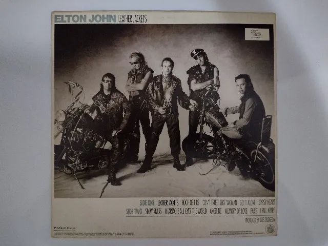 LP Vinil Elton John Leather Jackets 1986