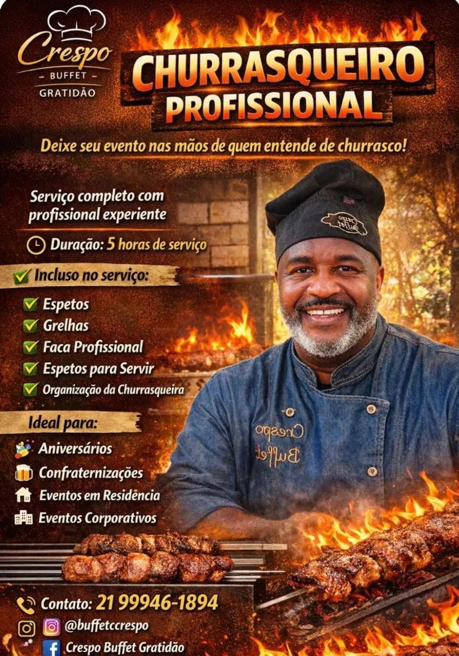 Churrasqueiro Profissional  - Foto 3