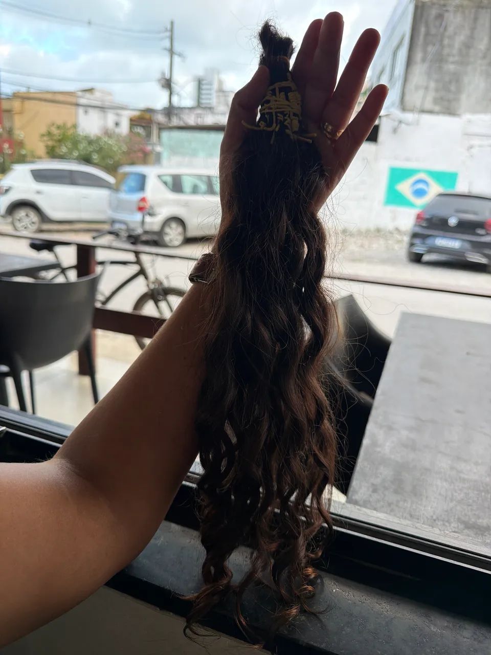 Cabelo humano Brasileiro cacheado 