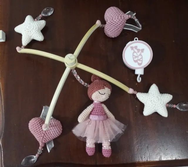 mobile bebe crochê - Foto 2