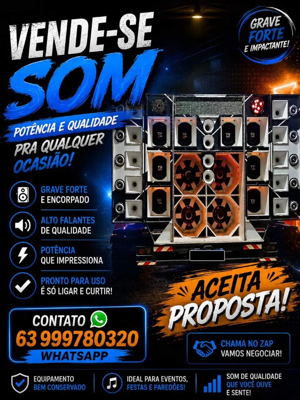 VENDO SOM DE PAREDÃO COMPLETO 
