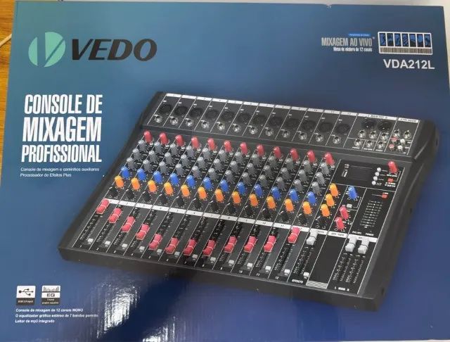 Console de Mixagem profissional 12 canais