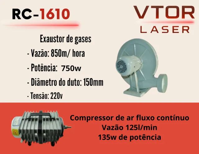 CNC laser CO2 160x100cm com 130w de potência e 1 ano de garantia! - Foto 5