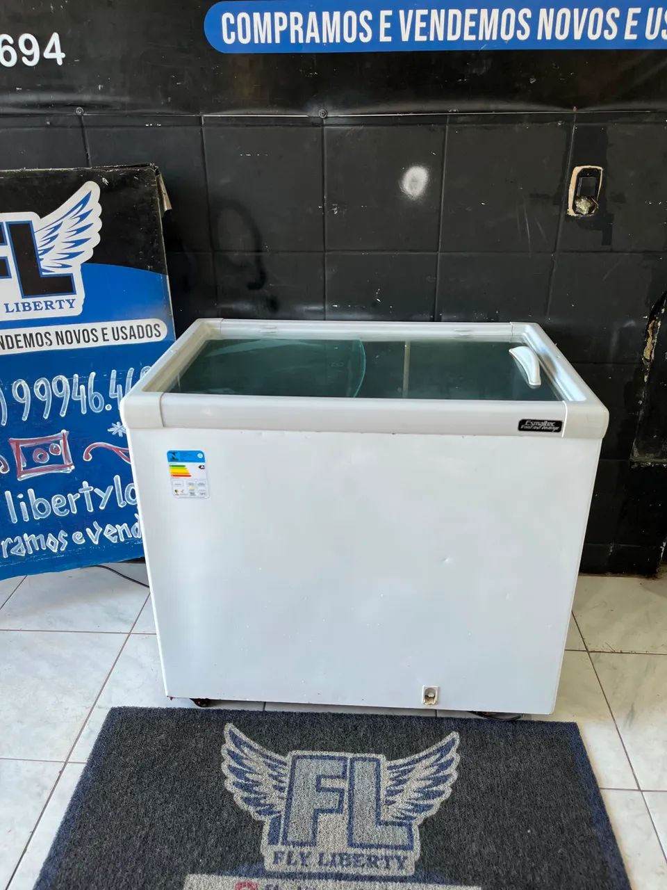 FREZER EXPOSITOR  ESMALTEC  HORIZONTAL  2 PORTAS  400 LITROS  - Foto 5
