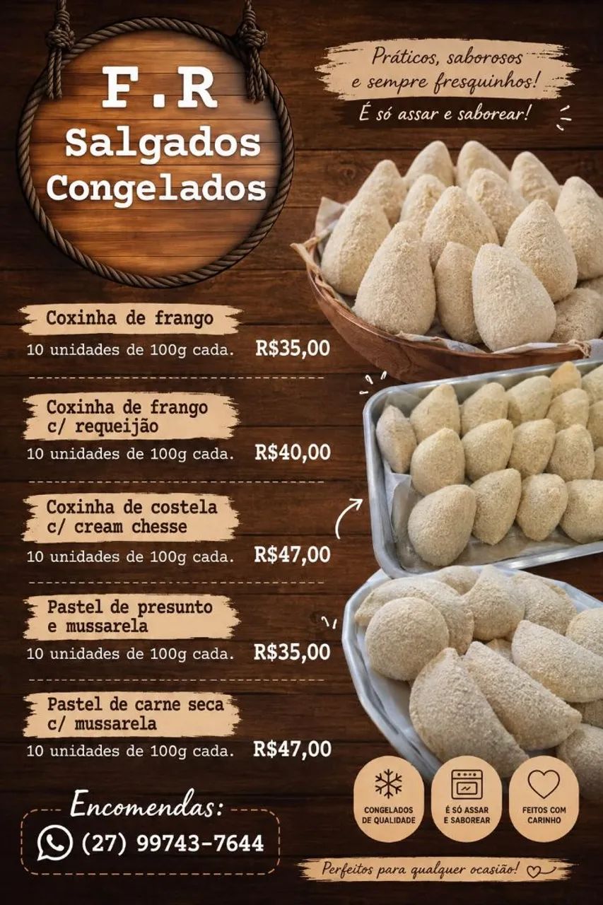 F R salgados congelados 