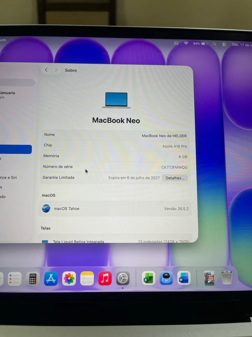 MACBOOK NEO A18 256GB SILVER - Foto 2