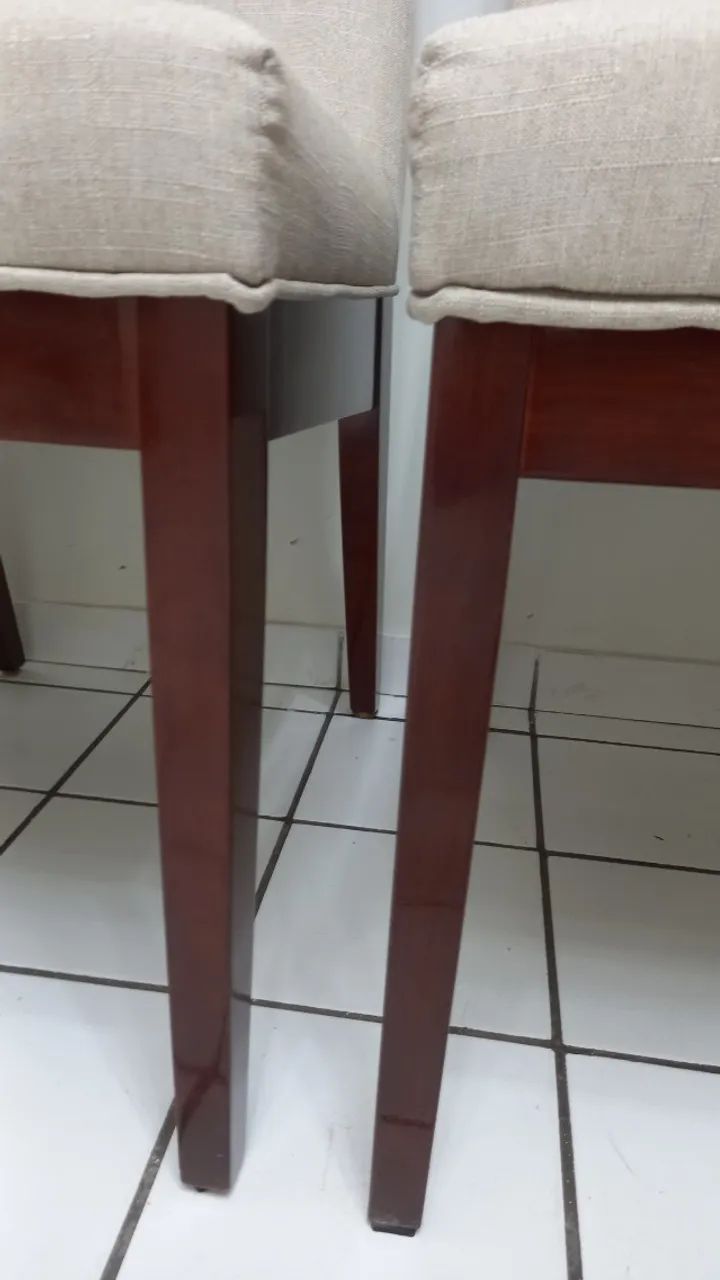 Cadeiras em MDP, totalmente conservadas. Excelente qualidade. - Foto 3