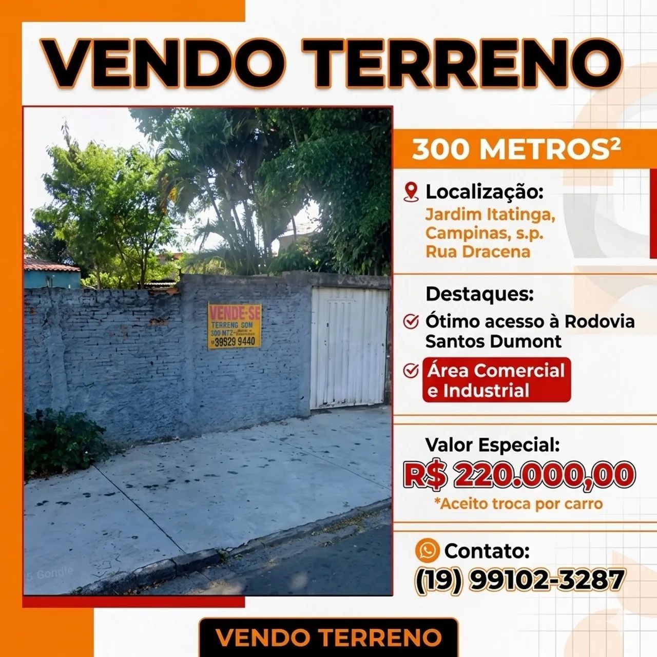 Terreno vendo jardim Itatinga 