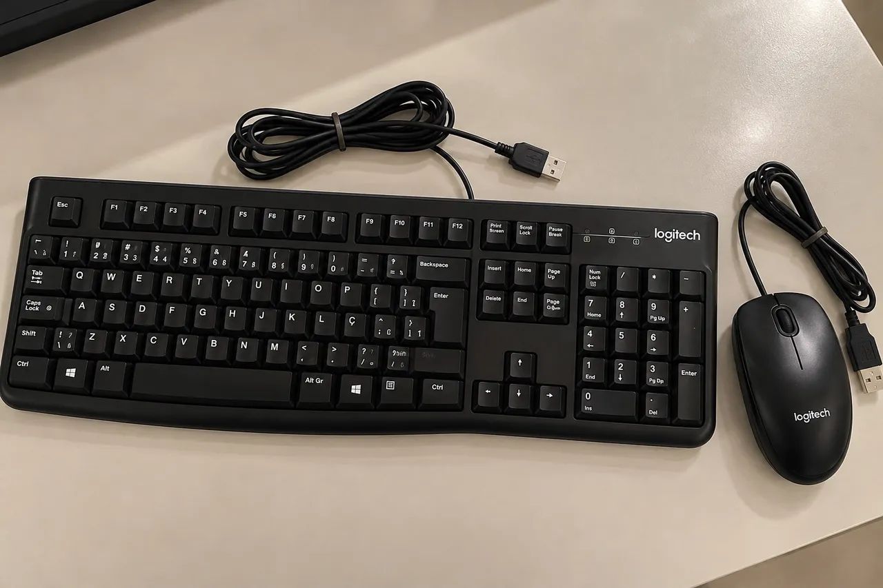 Kit teclado e mouse logitech 
