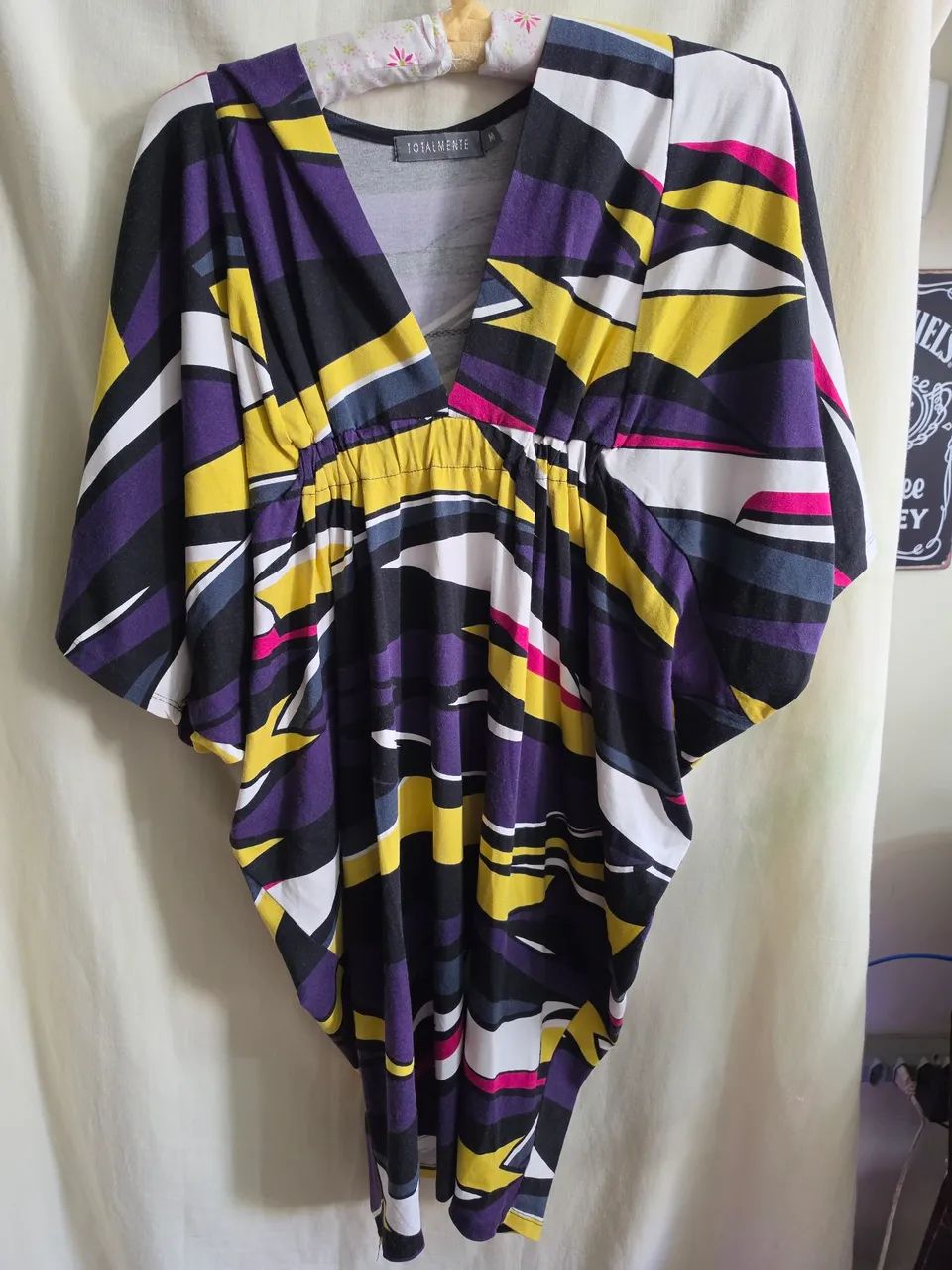 Vestido mini estampado de malha de algodão M - Foto 4