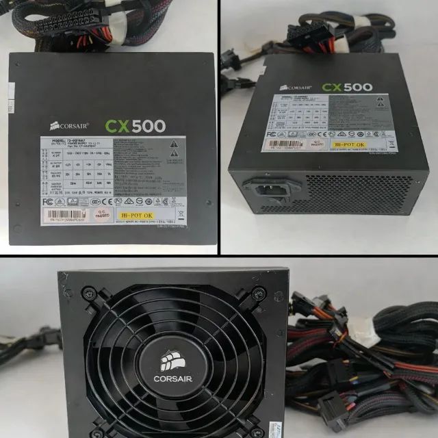 Fonte Corsair Cx500 500w 80 Plus Bronze - Usada