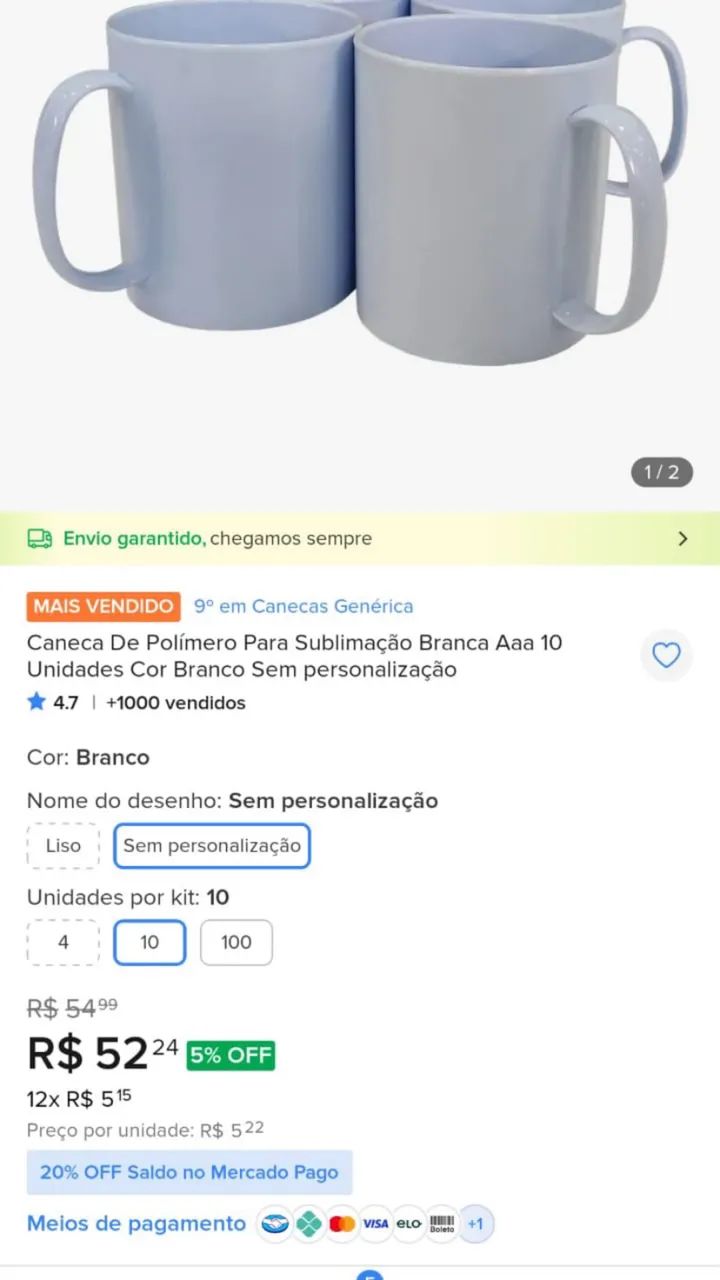 Kit sublimação 