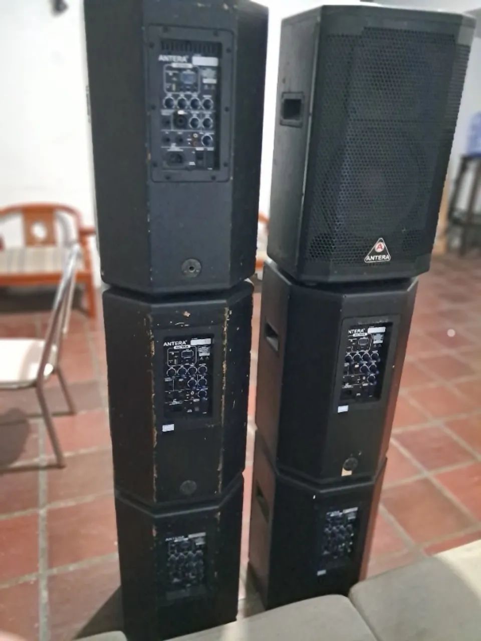 6 caixas ativas falantes 10 Antera