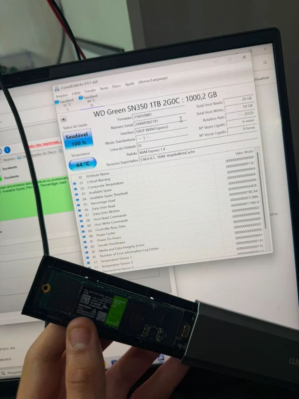 SSD 1 terá NOVO Wester digital 