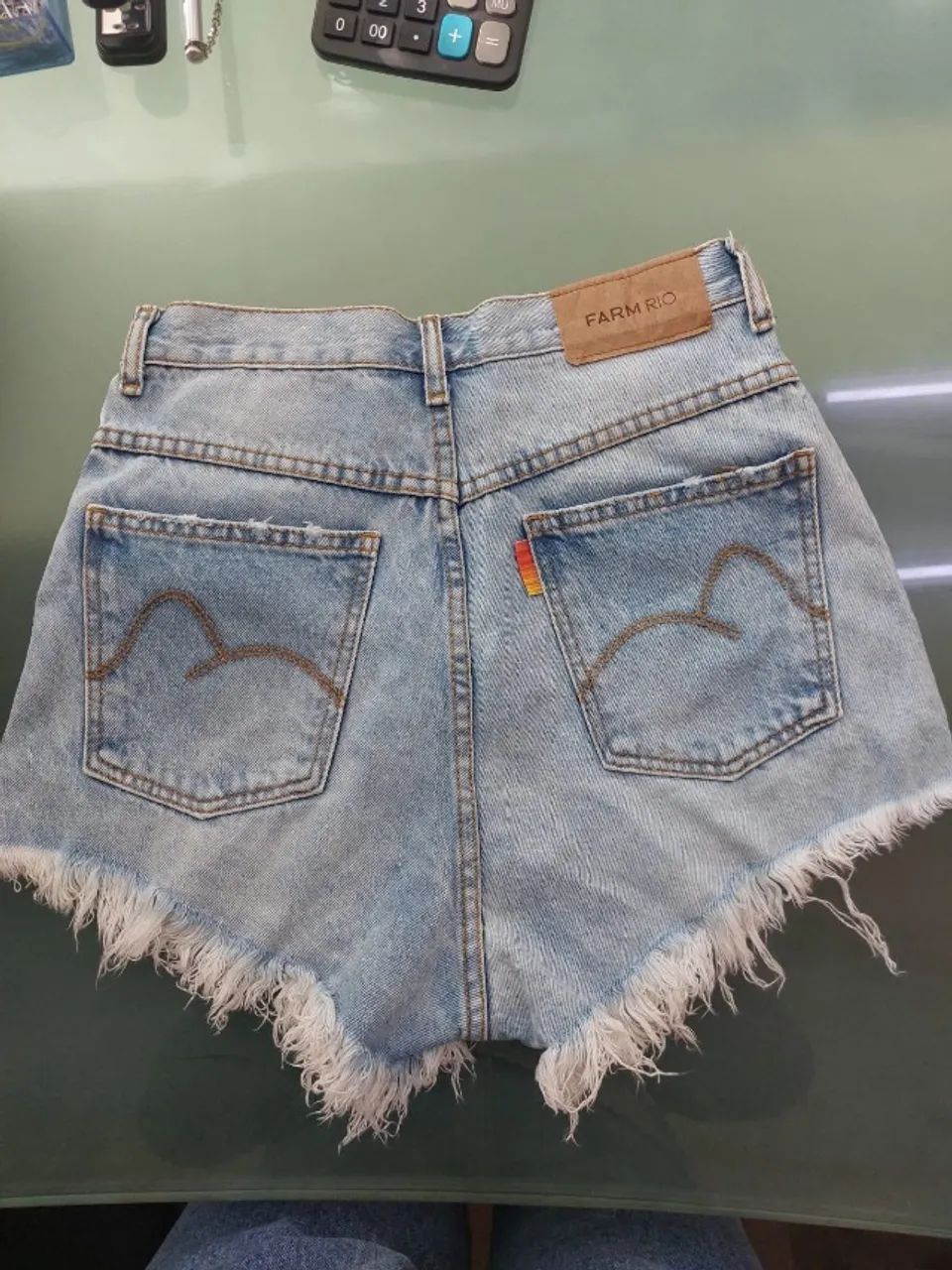 Short Jeans Farm Rio Curva Feminino Tam 36 - Foto 2