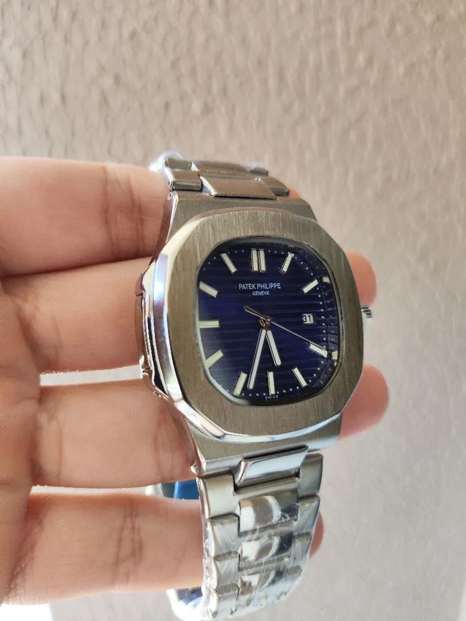 PATEK Azul Fundo de Vidro  - Foto 5