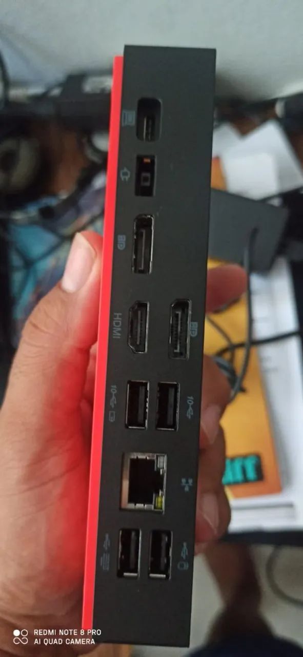 Thinkpad Thunderbolt 4 Workstation Dock Preto/vermelho - Foto 2