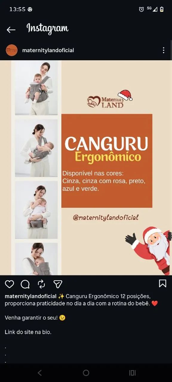 Canguru ergonômico Maternity  - Foto 4