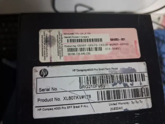 Hp Compaq 4000 Pro Sff Core 2 Duo E7500 Hd 320gb 4 Gb ram - Foto 4