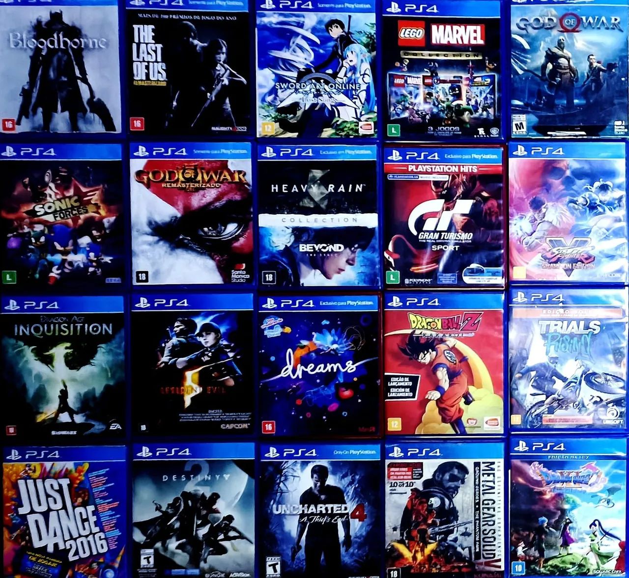 Jogos de PS4 (80$ cada)