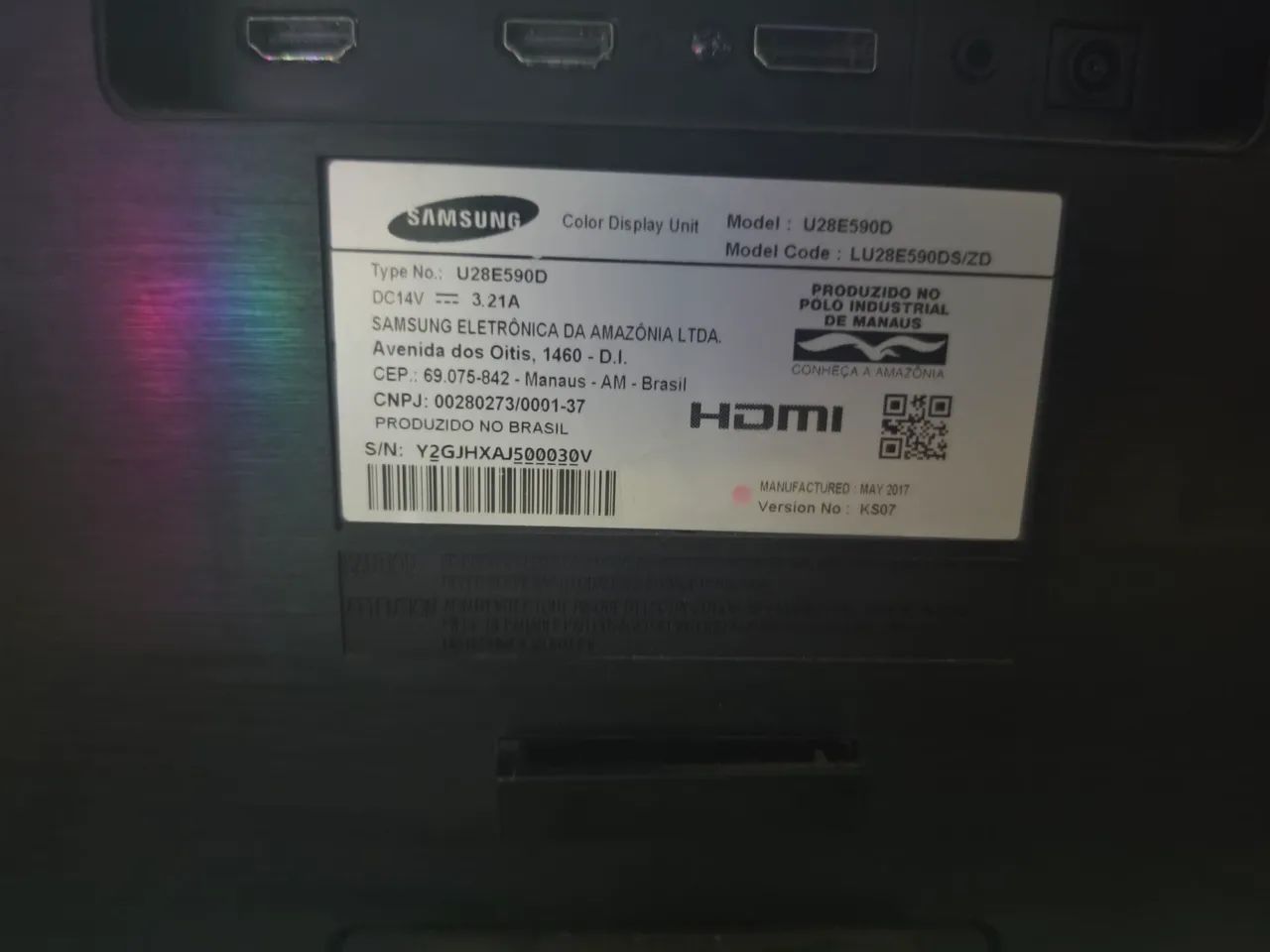 Monitor UHD Samsung 28" 4k, 1ms, HDMI, DP, Série UE590 - Foto 2