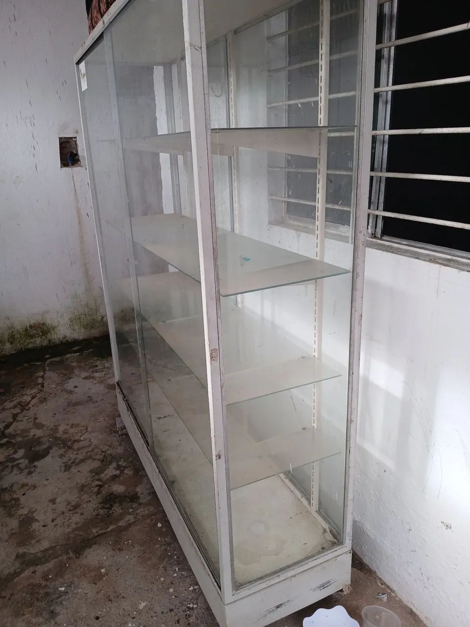 Vitrine de vidro para loja