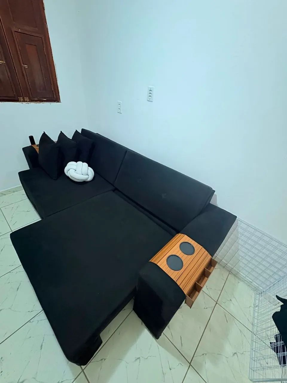 Sofá cama preto Premium. - Foto 5