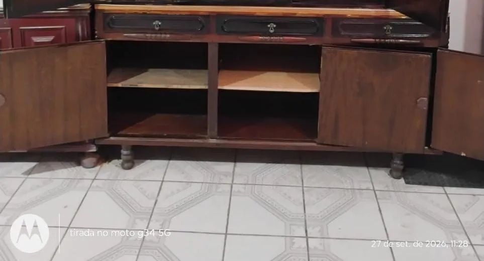 BALCÃO/BUFFET ANTIGO DE MADEIRA. - Foto 3