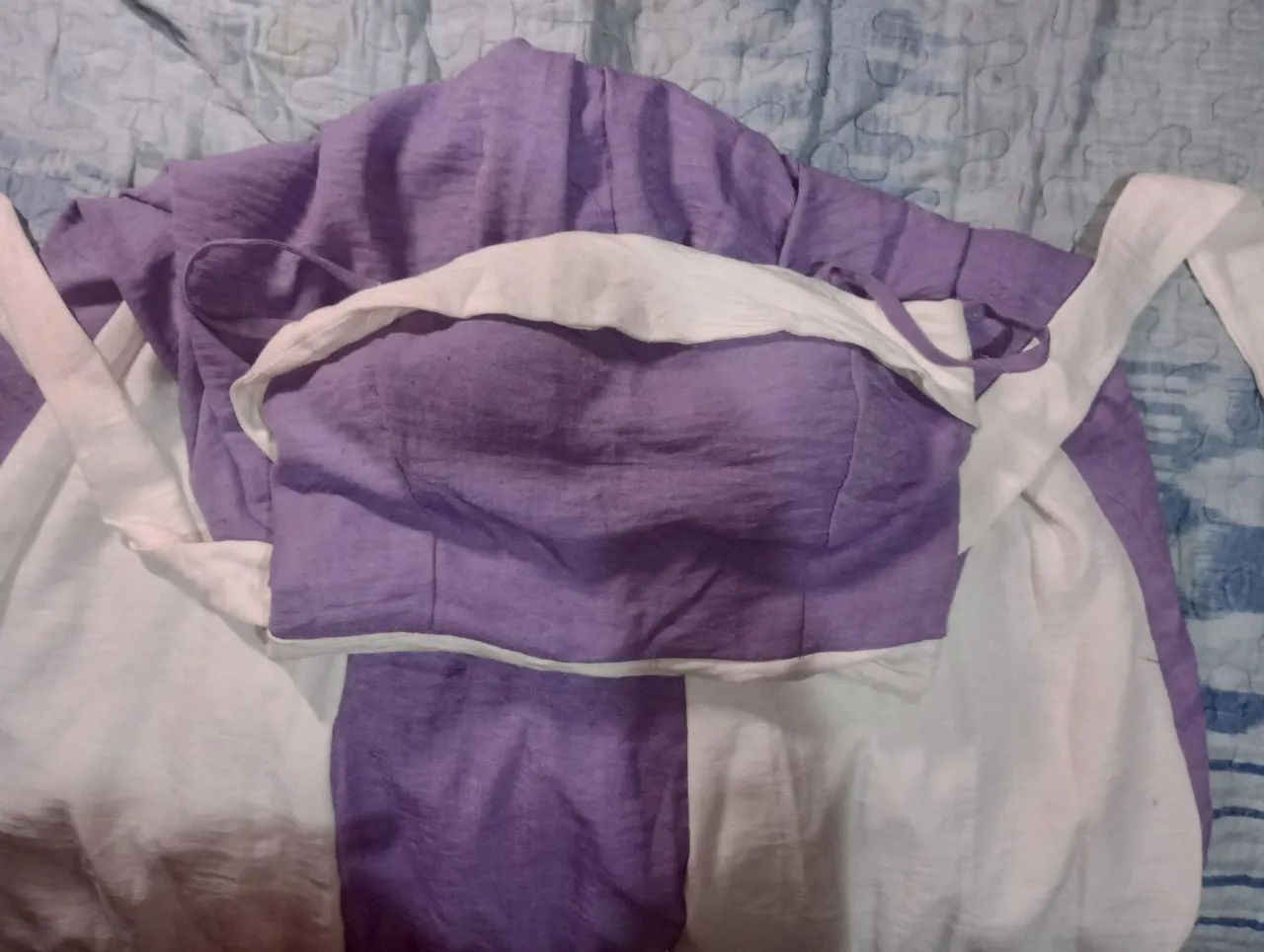 Vestido lilás e branco  - Foto 3