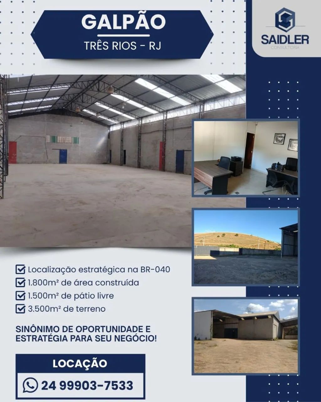 Galpão Br040 km 17 Três Rios RJ 