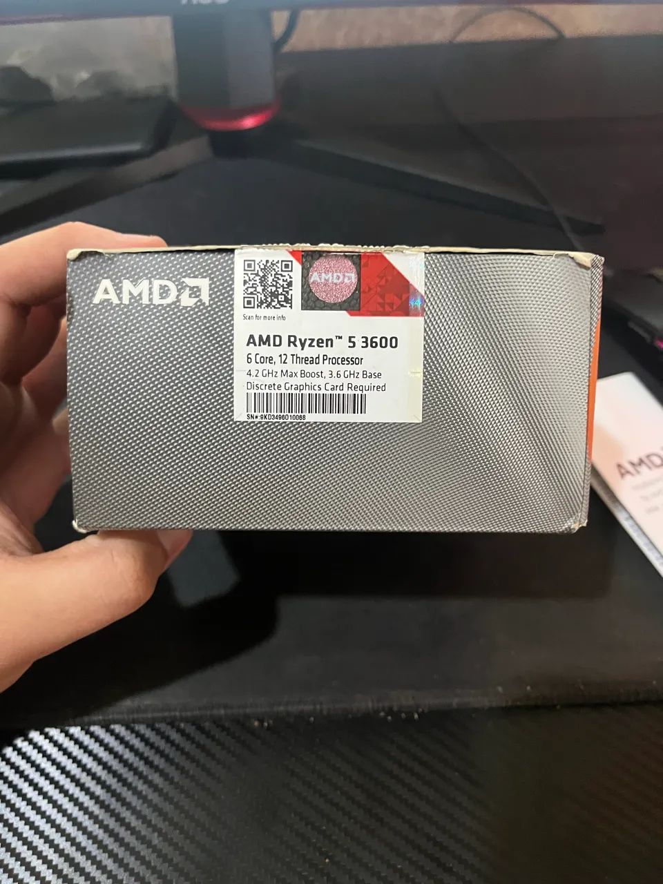Processador Ryzen 5 3600 na caixa original - Foto 3