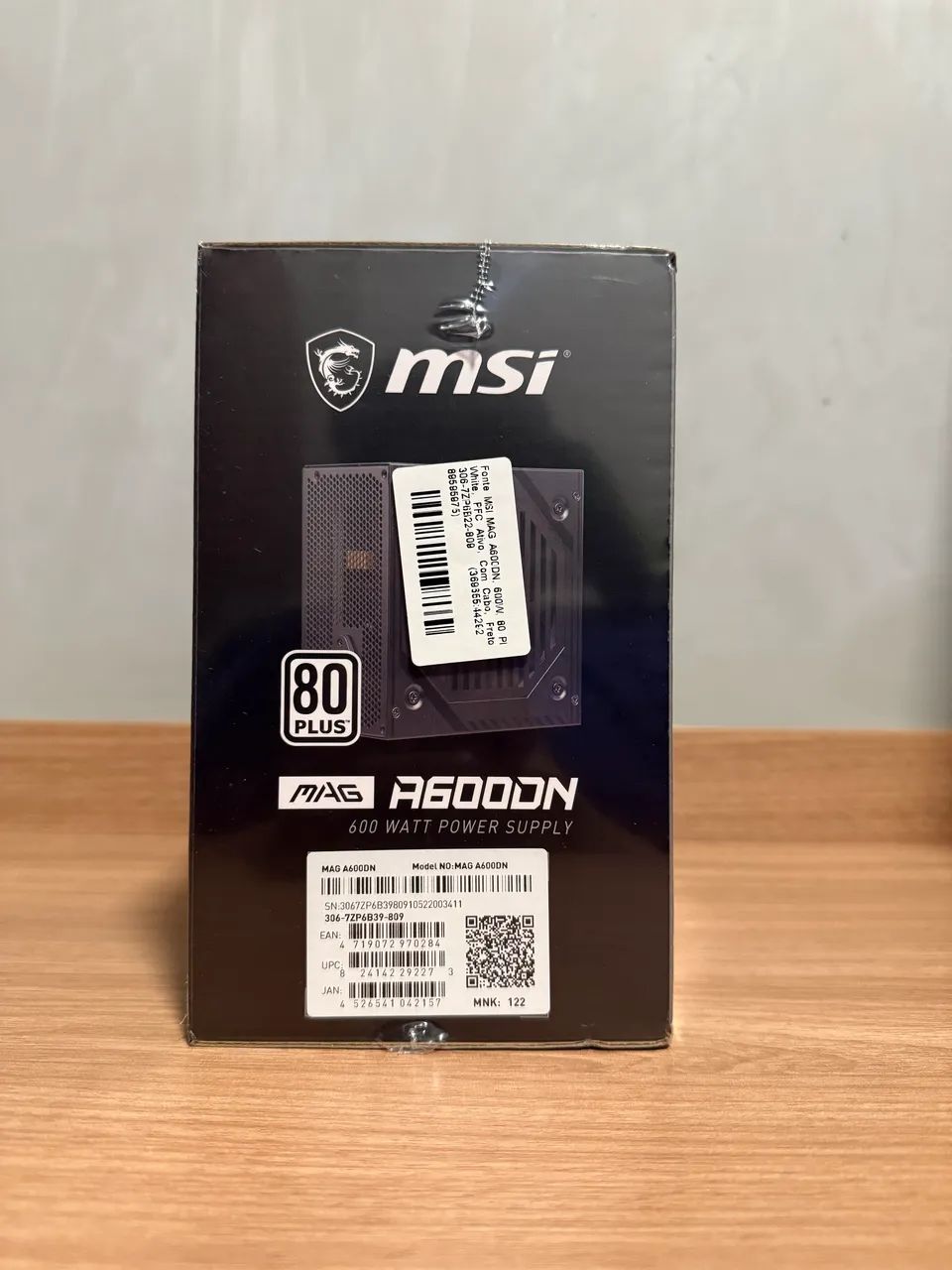 Fonte MSI MAG A600DN 600W 80 Plus White - PFC Ativo - Foto 5