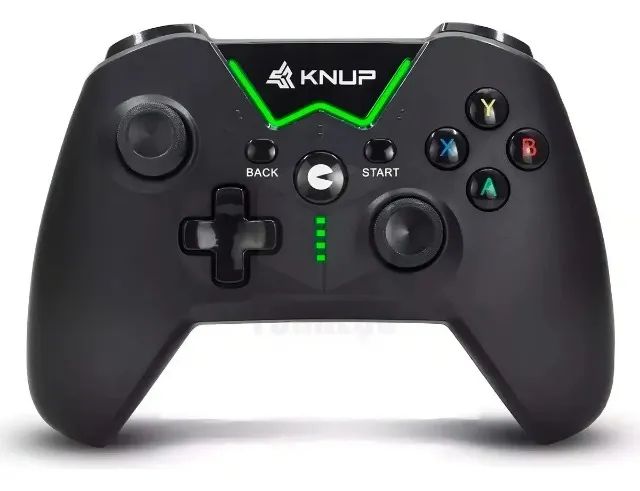 Controle USB Com Fio Knup KPGM017 para PC e Xbox 360