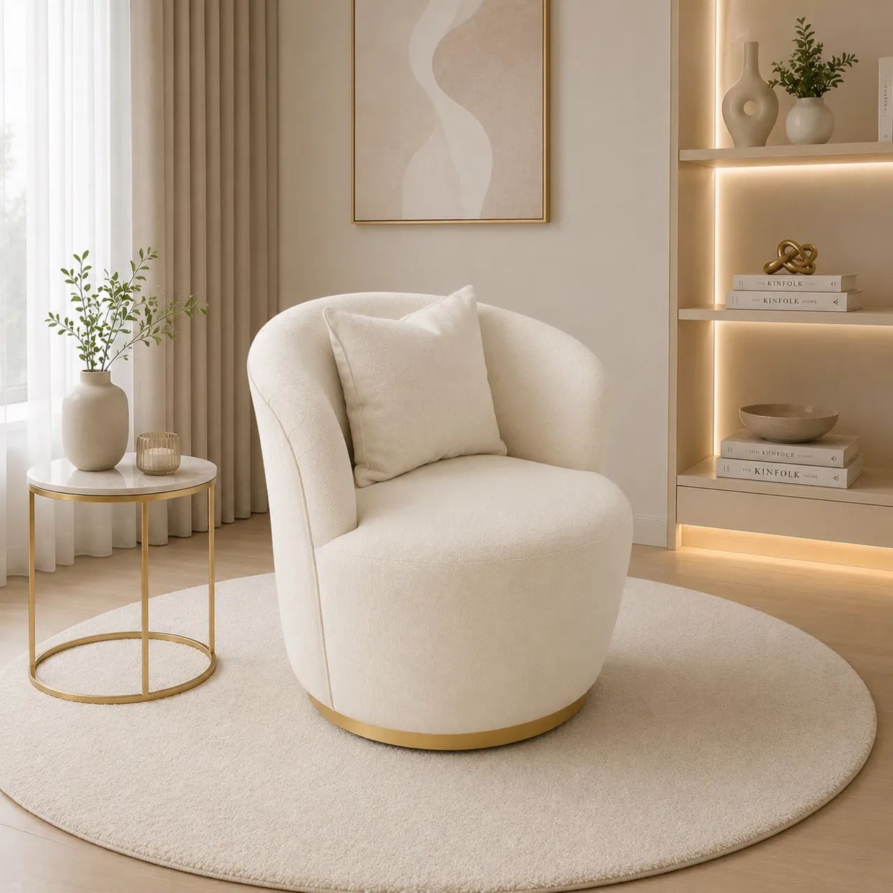 Poltrona Maranata Design Orgânico com Base Metálica - Foto 2