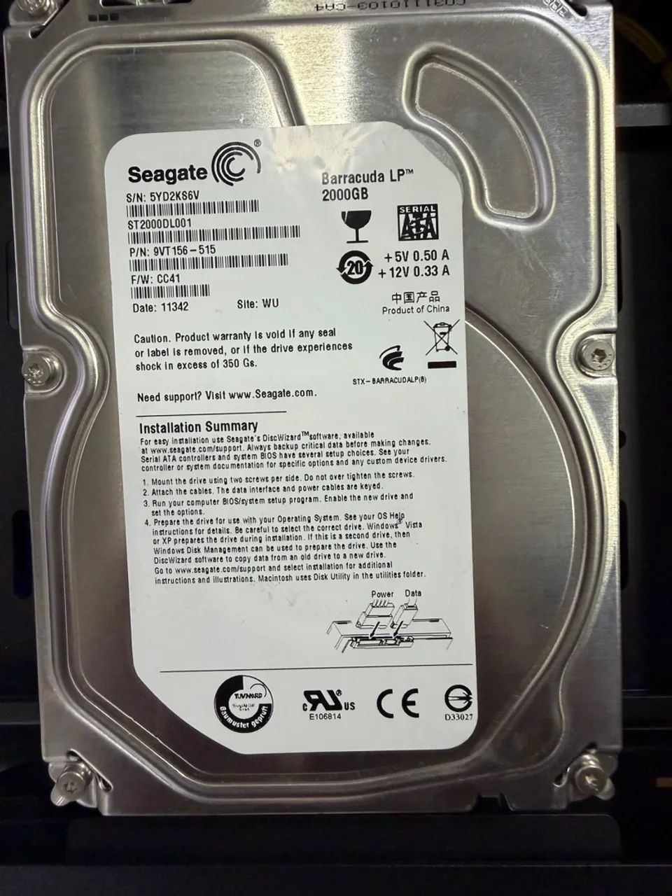 HD Seagate 2TB