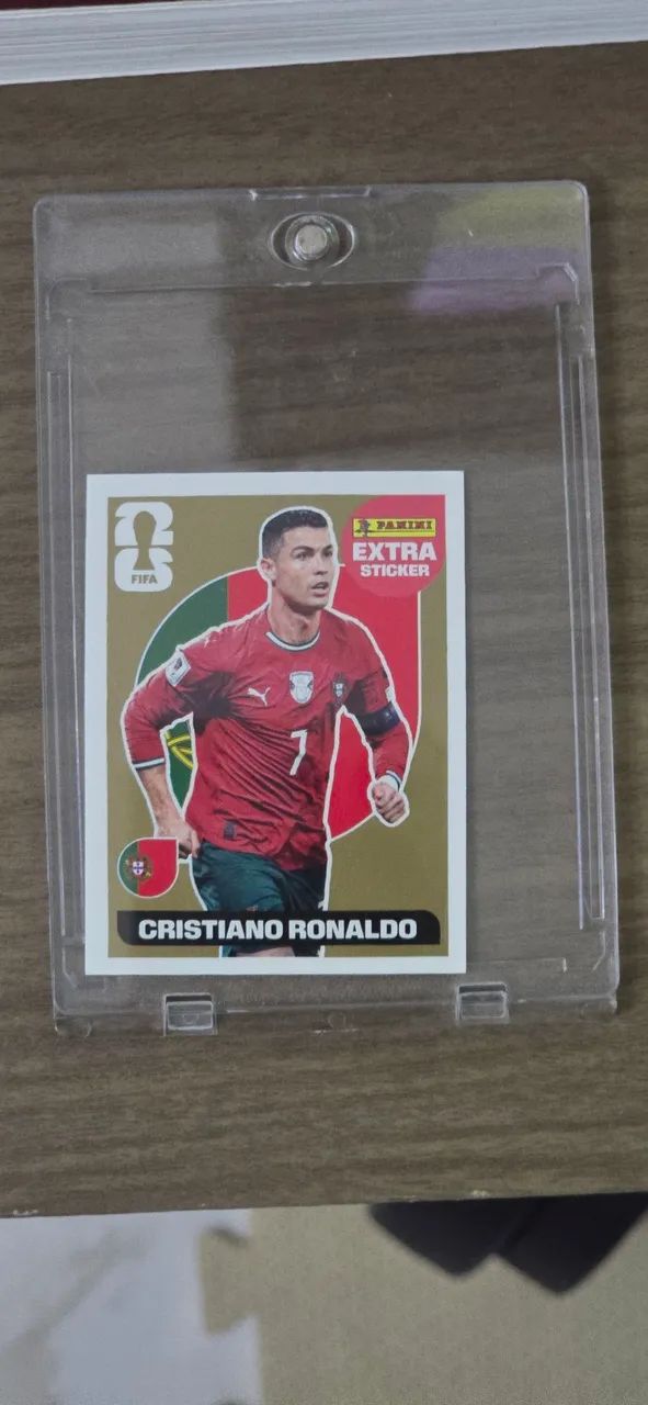 Figurinha Gold Cristiano Ronaldo 