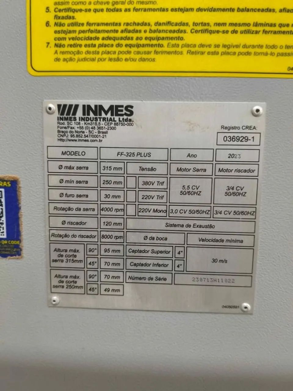 Esquadrejadeira de precisão Inmes FF-325 - Foto 6