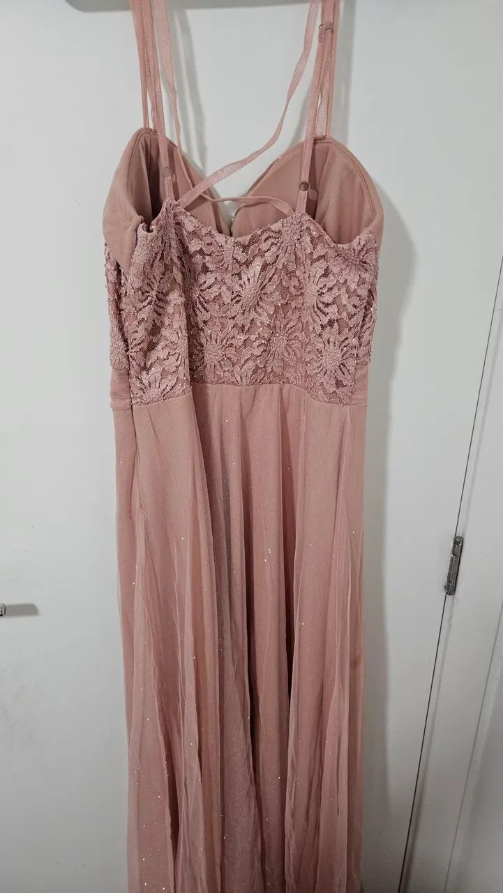 Vestido de festa longo rosé - Foto 5