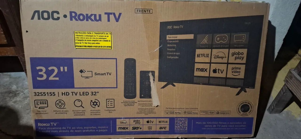 SmartTV AOC Roku Tv 32 Polegadas
