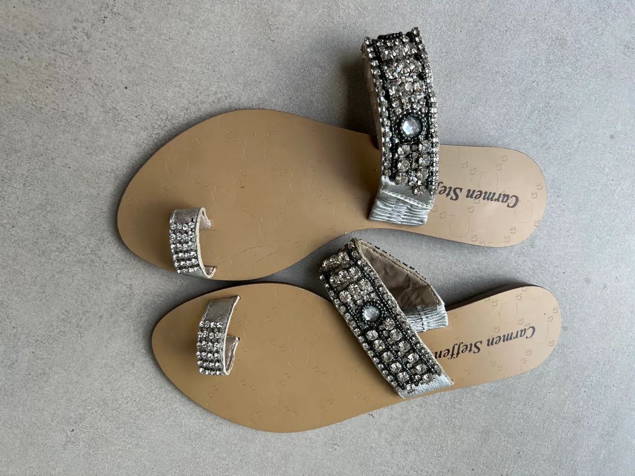 Sandália Carmen Steffen com pedraria  - Foto 4