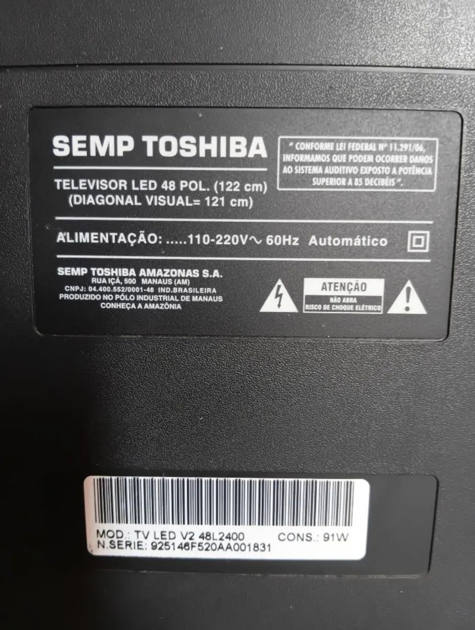 Tv Semp Toshiba Led 48 polegadas  - Foto 5