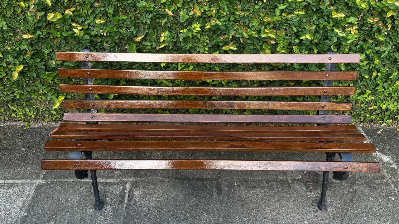 Banco de Jardim (Madeira e ferro)  - Foto 2