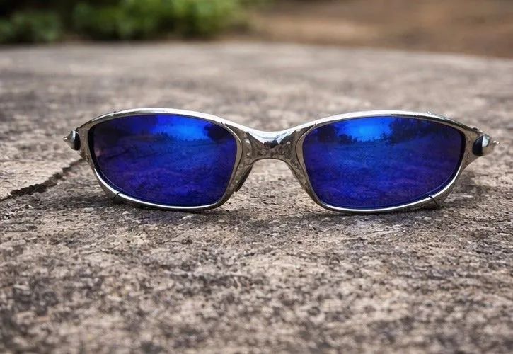 Óculos Juliete metal Lente Azul- escuro  - Foto 2