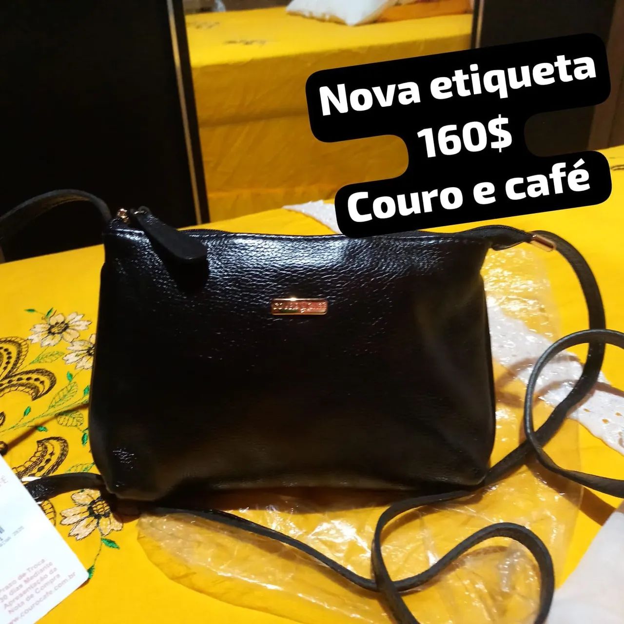 Bolsa de couro nova  - Foto 2
