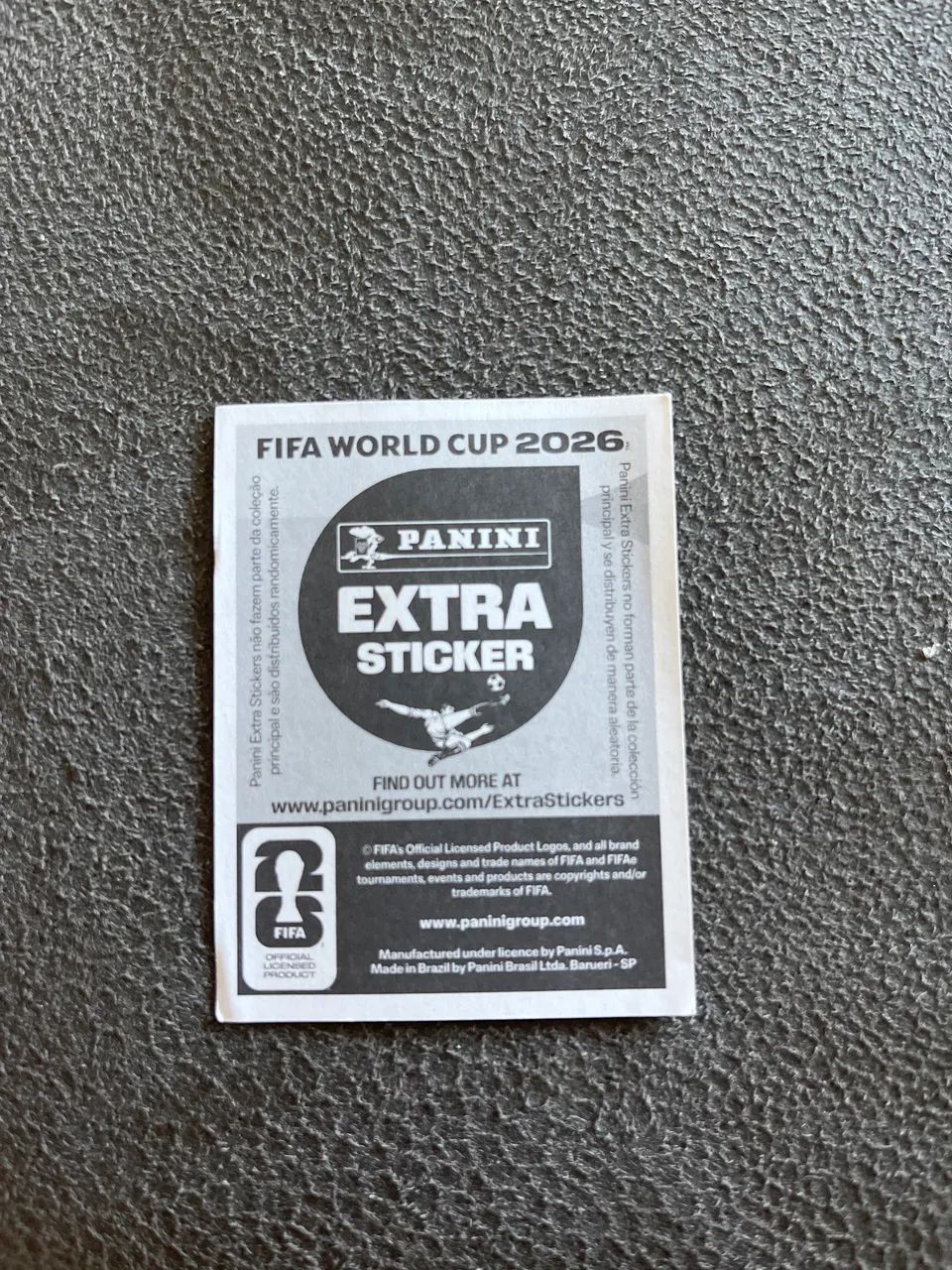 FIGURINHA LEGEND PANINI 2026 (extra sticker) - Foto 2